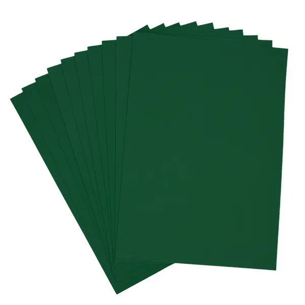Hartie gumata A4 pentru activitati crafts,verde,grosime 1.3 mm, 10 coli set