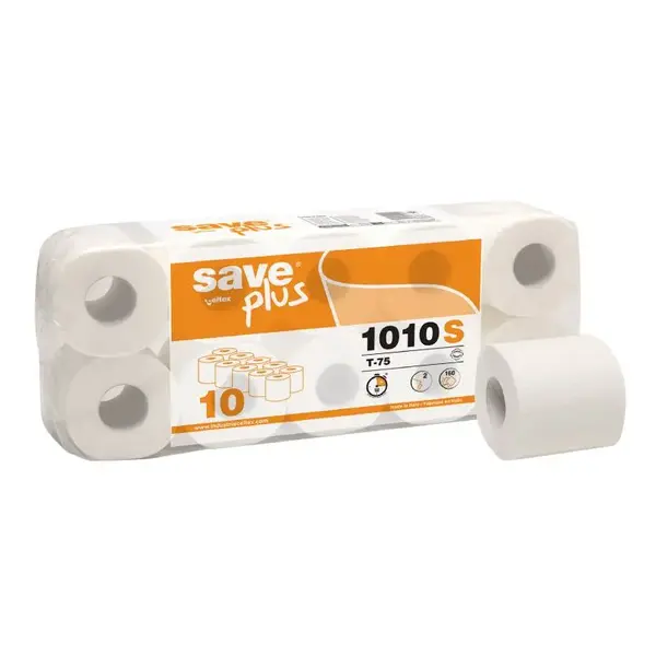 Hartie igienica alba, 2 straturi, 10 role Hartie igienica alba, 2 straturi, 10 role
