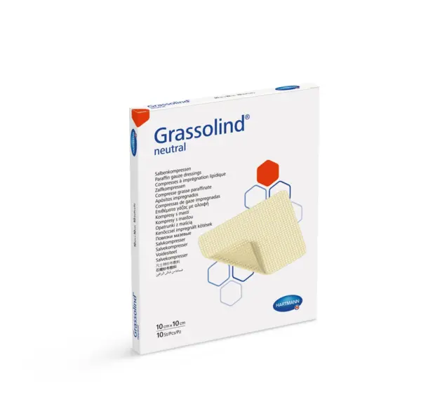 Hartmann Grassolind comprese impregnate cu unguent 10 cm x 10 cm 10 bucati