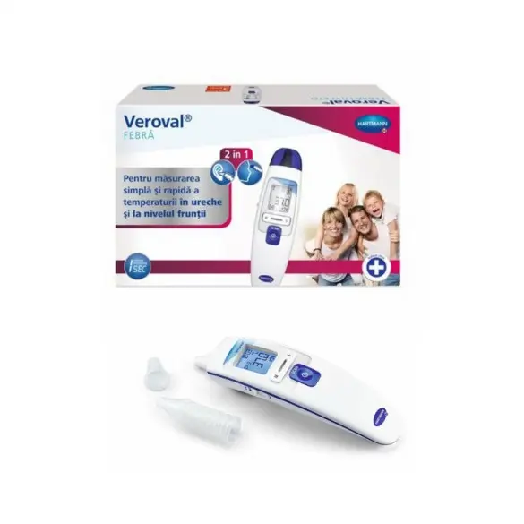 Hartmann Veroval Febra 2 in 1 Termometru cu infrarosu pentru ureche si frunte