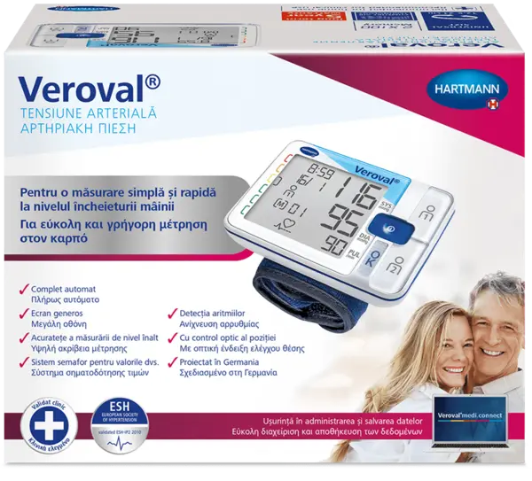 Hartmann Veroval Tensiometru pentru incheietura