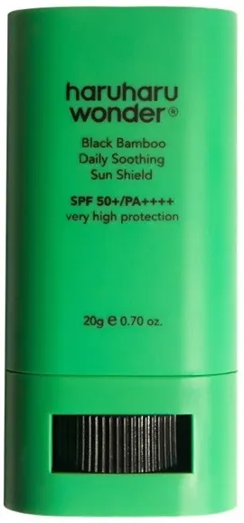Haruharu Wonder Black Bamboo Stick de protecție solară pentru față, SPF50+, 20 g