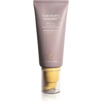 Haruharu Wonder Black Rice Pure Mineral Relief Daily Sunscreen cremă minerală de protecție cu efect calmant SPF 50+