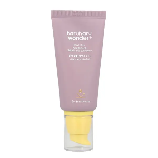 Haruharu Wonder – Black Rice Pure Mineral Relief Daily Sunscreen SPF50+ PA++++, 50ml