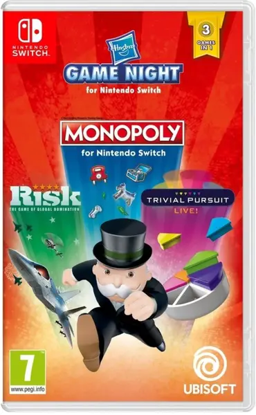Hasbro Game Night Monopoly Risk Trivia Pursuit NSW