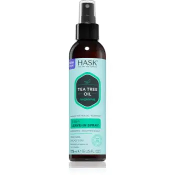 HASK Tea Tree Oil & Rosemary spray care nu necesita clatire pentru un scalp uscat, atenueaza senzatia de mancarime