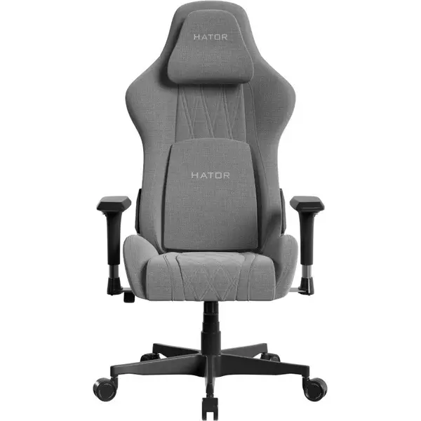 HATOR Scaun gaming Hator Darkside 3M Fabric, greutate suportata 100 kg, material textil, Gri