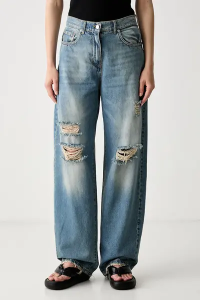 Haveone blugi relaxed fit pentru femei