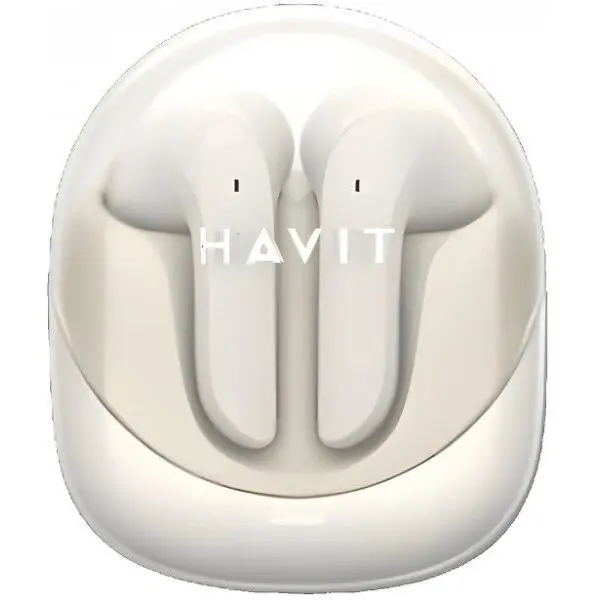 HAVIT Casti Bluetooth, Havit Modern Buds, 4,5h autonomie, 10m raza, Bej
