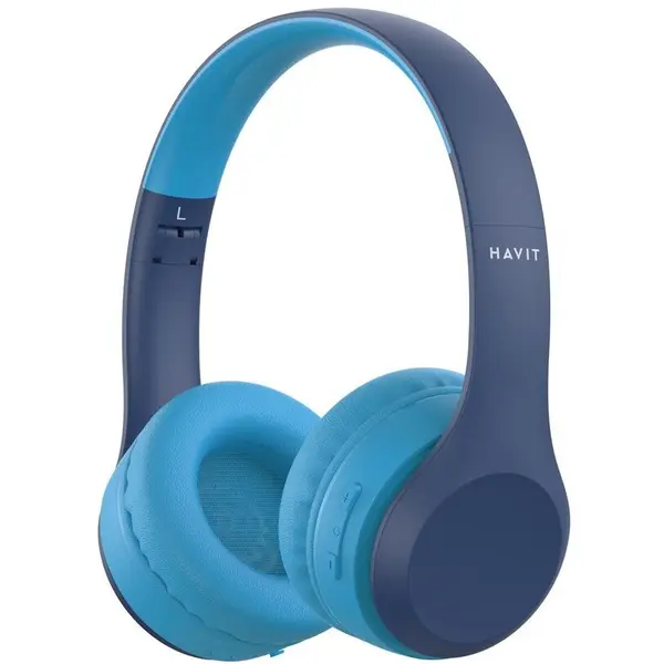 HAVIT Casti Havit H626BT, Bluetooth, Wireless pentru Copii, Albastru