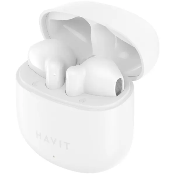 HAVIT Casti HAVIT TW976, Bluetooth 5.3, TWS, In-Ear, Control tactil, Alb