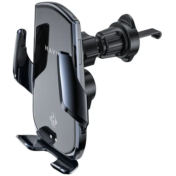HAVIT Suport auto cu incarcare wireless HAVIT W 3034, 15 W, Negru