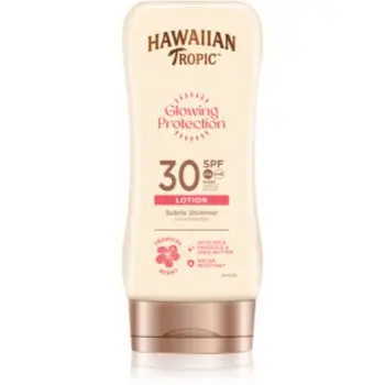 Hawaiian Tropic Glowing Protection Sunscreen Lotion loțiune pentru plaja SPF 30