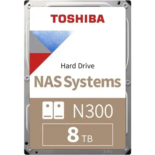 HDD Toshiba N300 NAS 8TB SATA-III 7200RPM 512MB