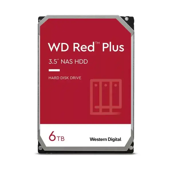 HDD WD Red Plus 6TB SATA-III 5400 RPM 25 HDD WD Red Plus 6TB SATA-III 5400 RPM 25