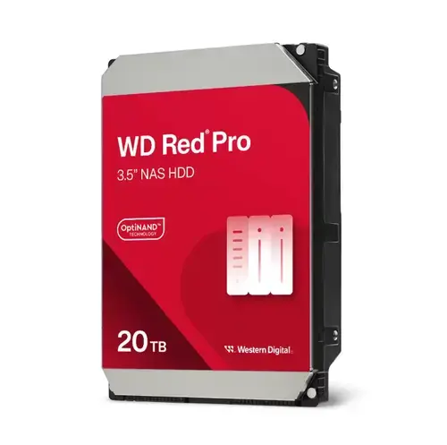 HDD Western Digital Red Pro, 20TB, 3.5inch, 512MB, 7200 RPM, SATA III