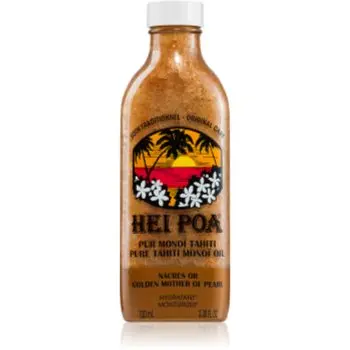 Hei Poa Pure Tahiti Monoï Oil Golden Mother of Pearl ulei multifunctional cu particule stralucitoare