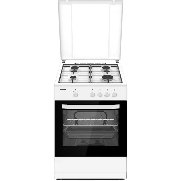 HEINNER Aragaz Heinner HFSC-SME66IWH, 60x60cm, gaz, 4 arzatoare, aprindere electrica, Alb