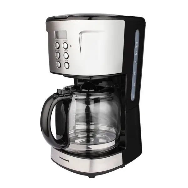 HEINNER Cafetiera digitala HCM-D915BKS Heinner, 900 W, 1.5 L, timer, Negru/Inox