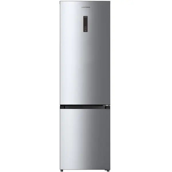HEINNER Combina frigorifica Heinner HCNF-HM377INVXC, 377 l, No Frost, Clasa C, Compresor Inverter, Display Touch, Compartiment fructe si legume cu control umiditate, Lumina LED, Inox