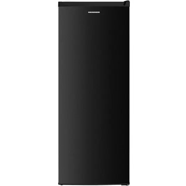 HEINNER Congelator Heinner HFF-HM168BKE++, Capacitate 168 l, Control mecanic, 5 sertare, Clasa E, Inaltime 142.6 cm, Negru