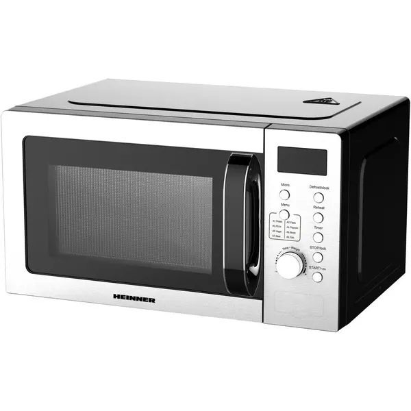 HEINNER Cuptor cu microunde Heinner HMW-D2060SS, 20 l, 700 W, Control digital, Display LED, Timer, Blocare acces copii, Inox