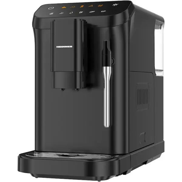 HEINNER Espressor automat HEINNER HEMA-D20DBK, 1350W, 20 bar, capacitate rezervor apa 1.5L, capacitate compartiment boabe 190g, Negru