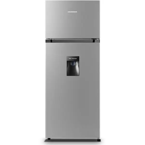 HEINNER Frigider cu doua usi Heinner HF-HS205SWDE++, 206 L, H 143.4 cm, Clasa E, argintiu