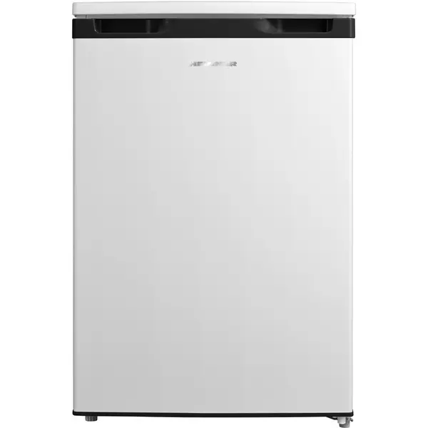 HEINNER Frigider cu o usa Heinner HF-M131E++, 131 l, Clasa E, Control mecanic cu termostat ajustabil, Lumina led, 2 rafturi din sticla, Compartiment fructe si legume, H 84.5cm, Alb