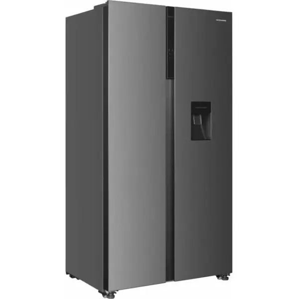 HEINNER Frigider Side by side Heinner HSBS-HM529NFXWDE++, 529 l, Full No Frost, Clasa E, Compersor Dual Inverter, Display LED cu touch, Dozator apa, Iluminare LED, Blocare acces copii, H 177 cm, Inox