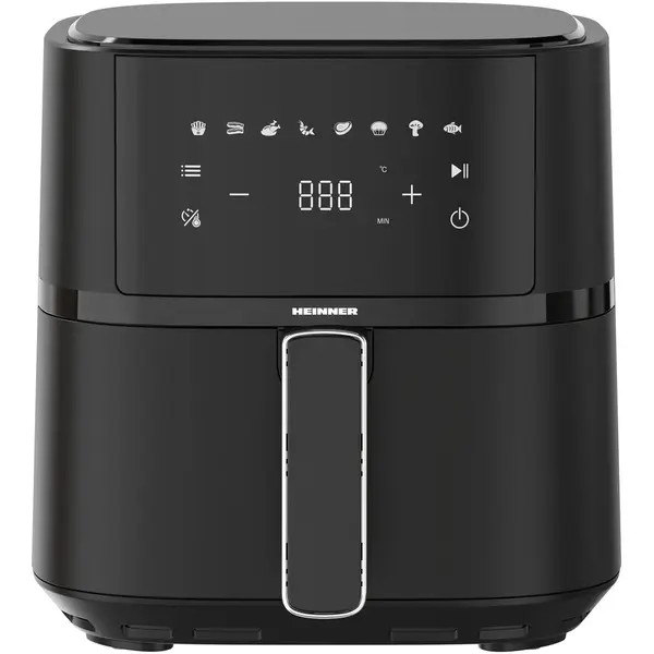 HEINNER Friteuza cu aer cald Heinner HAF-B4BK1500, 1500w, capacitate cos 4l, termostat reglabil 80-200 grade display digital, Negru