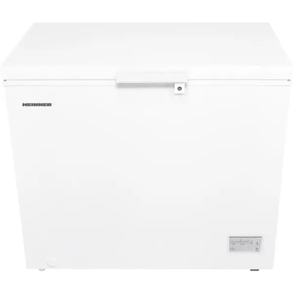 HEINNER Lada frigorifica Heinner HCF-HM246INVCD, 246 l, Clasa D, Compresor inverter, Control electronic, Convertibila frigider/congelator, 1 cos, Maner cu incuietoare, Rezistenta la frig, Waterproof Display, Alb