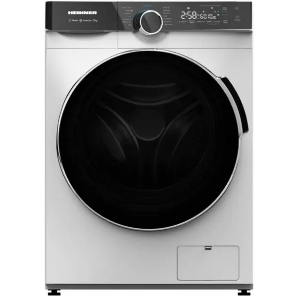 HEINNER Masina de spalat Heinner HWM-M1214IVKA+++, Capacitate 12kg, Viteza de de centrifugare 1400rpm, Clasa energetica A, Motor inverter, 14 programe, Control tactil, Afisaj digital, Alb