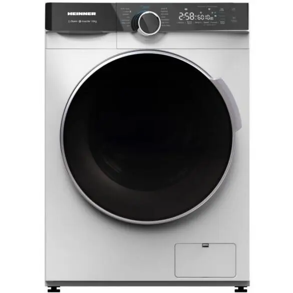 HEINNER Masina de spalat rufe Heinner HWM-M1014IVKA+++, Capacitate 10kg, Viteza de centrifugare 1400rpm, clasa A, motor inverter, 14 programe, Alb