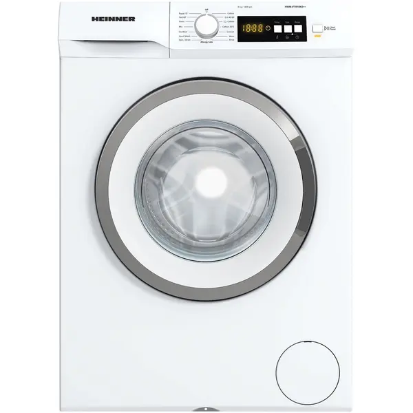 HEINNER Masina de spalat rufe Heinner HWM-VT1814KD++, 8 kg, 1400 rpm, Clasa D, Display digital, Blocare acces copii, Alb