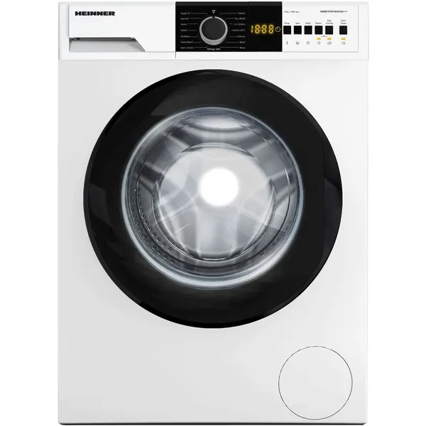 HEINNER Masina de spalat rufe Heinner HWM-VT2914IVCHA+++, 9 kg, 1400 rpm, Clasa A, Motor Inverter, Display digital, Blocare acces copii, Alb
