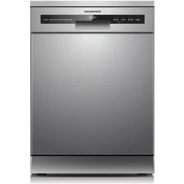 HEINNER MASINA DE SPALAT VASE HEINNER HDW-FSM60714AXD++, Capacitate 14 seturi, 7 programe, Clasa D, Deep Clean, AquaStop, Deschidere automata usa, 60 cm, Argintiu