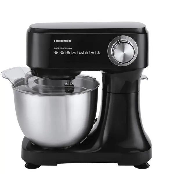 HEINNER Mixer planetar Heinner HPM-D750BK, 600 W, Bol 3.5 l, 12 viteze Negru