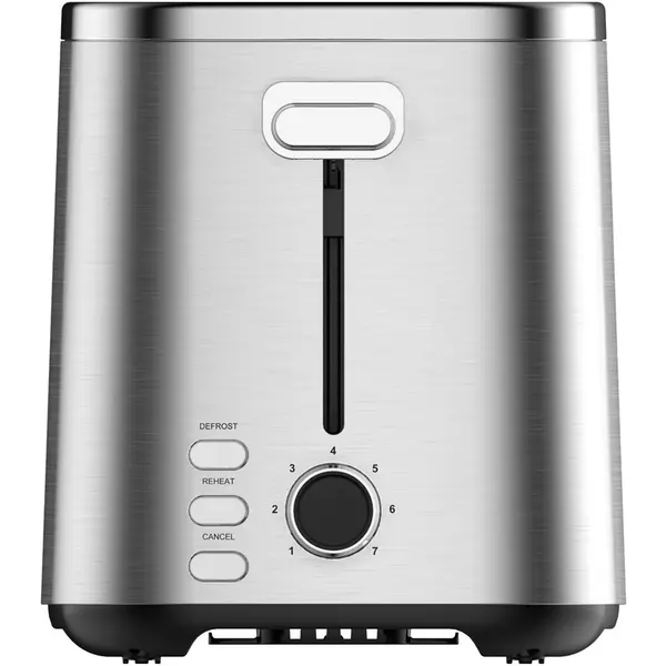 HEINNER Prajitor de paine Heinner sparkle toast HTP-800SS , 800w, capacitate 2 felii, 7 niveluri rumenire, indicator led luminos, Gri