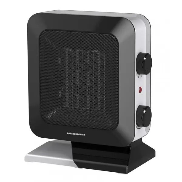 HEINNER Radiator ceramic Heinner HCH-L1400BK, 2 trepte de putere, 750 / 1400 W, Negru-Argintiu