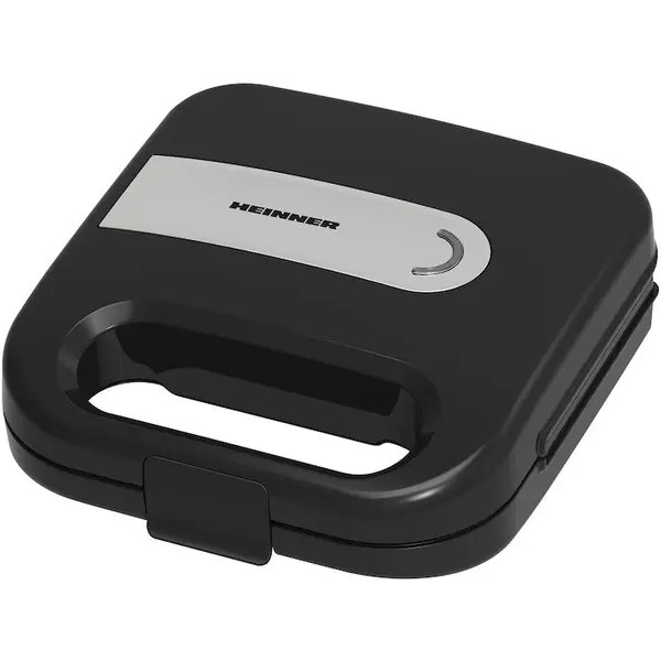 HEINNER Sandwich maker HEINNER ELITESNACK SM-K750FSBK, 750w, capacitate: 2 sandwich-uri, placi antiadezive fixe tip sandwich, negru