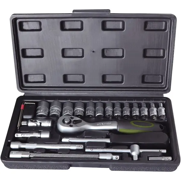 HEINNER Trusa scule Heinner CTSM026, 24 piese 1/4 inch CR-V, Crom Vanadium, cutie depozitare si transport
