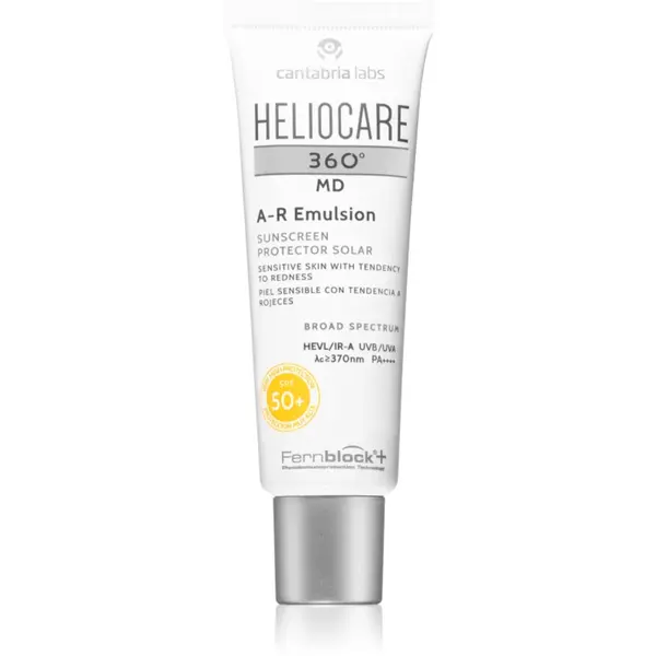Heliocare 360° MD A-R Emulsion Emulsie protectoare pentru pielea sensibila predispuse la roseata SPF 50+ 50 ml