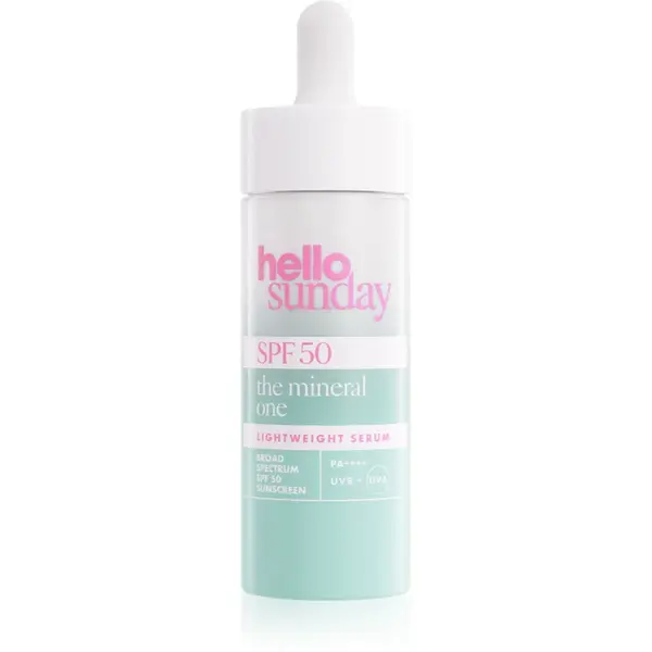 hello sunday the mineral one lightweight serum drops ser cu textura fina SPF 50 30 ml