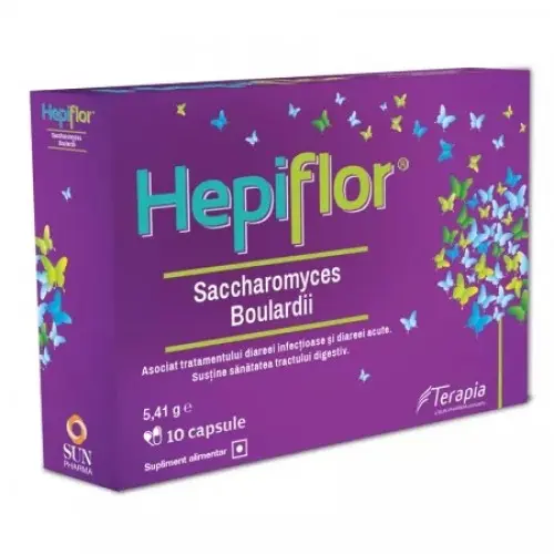 Hepiflor Saccharomyces Boulardii 250mg x 10 caps. Zephyr Labs