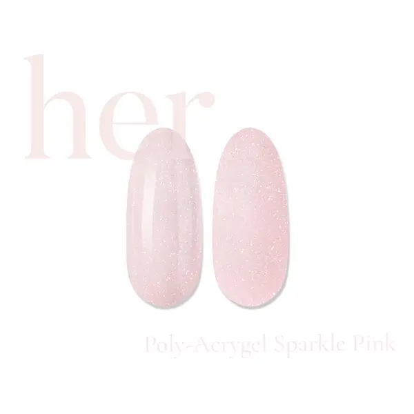 Her Poly-Acrygel SPARKLE PINK 30g