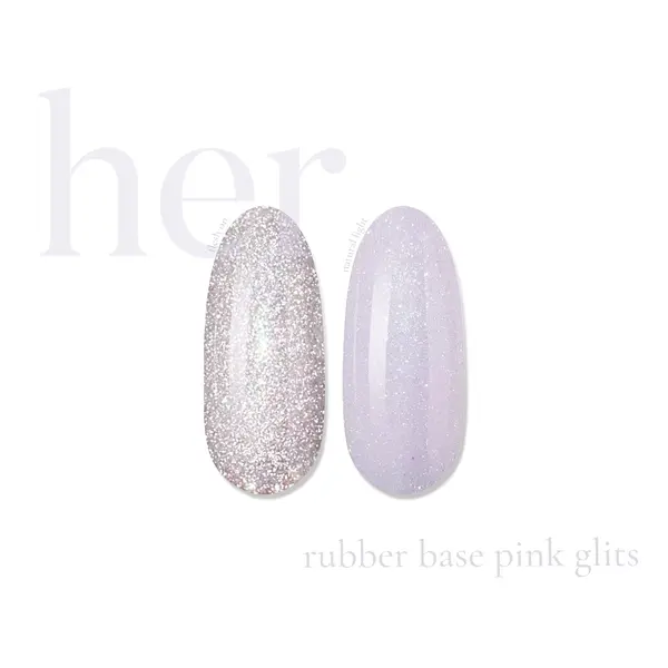 Her Rubber Base Pink Glits