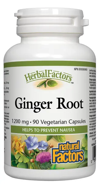 Herbal Factors Ginger Root, 90 capsule, Natural Factors