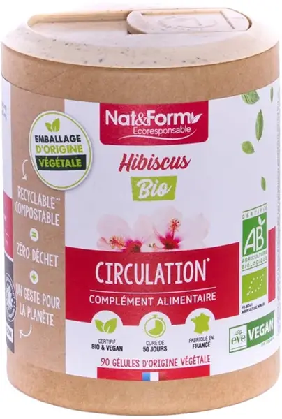 Hibiscus bio, 90 capsule, Nat&Form