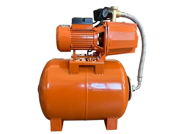 Hidrofor 50L 1.1KW GRUNWERK cu Bobinaj Cupru si Vas Expansiune, Debit 4.6m3/h si Inaltime 42m pentru Alimentare Apa Casa si Irigatii